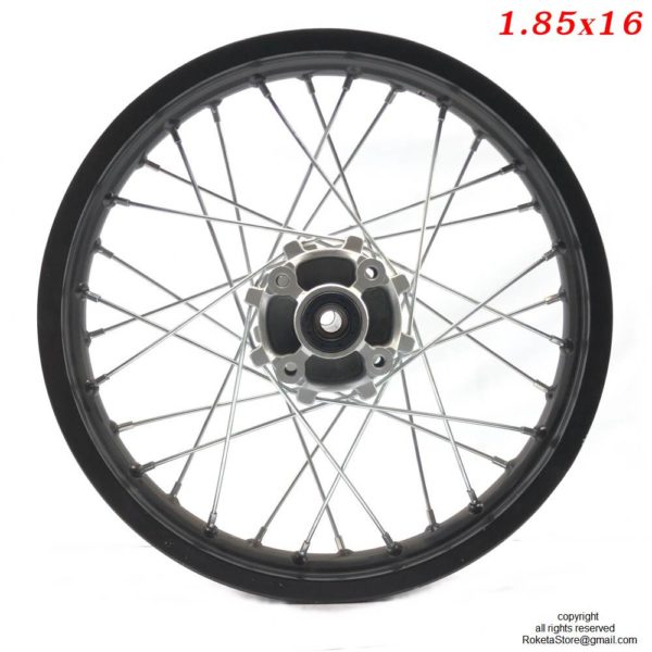 1.85x16 Rear Rim Assembly For Dirt bike