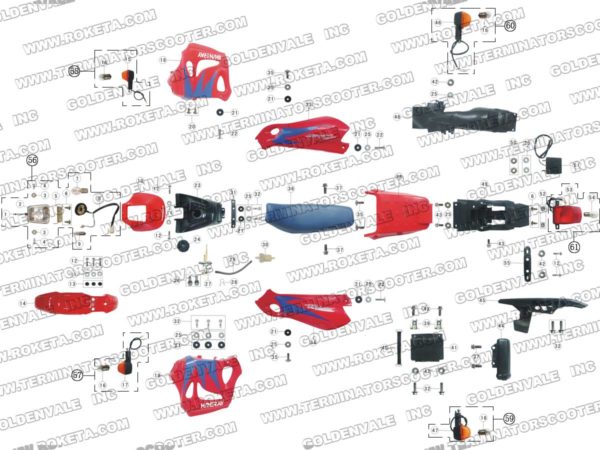 DB-08-250-03 BODY PARTS LIST