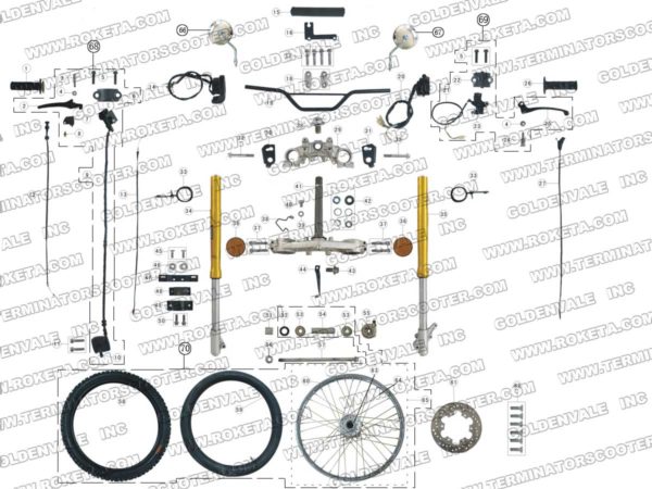 DB-08-250-05 STEERING ASSEMBLY PARTS