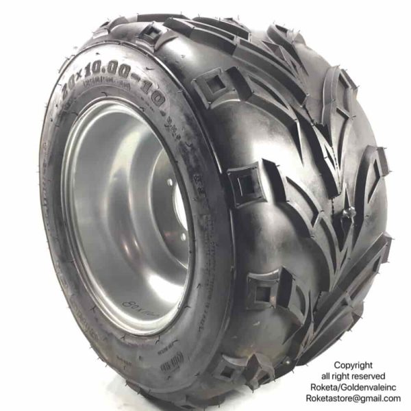 20x10.00-10 Off-Road Tire Arrow Tread
