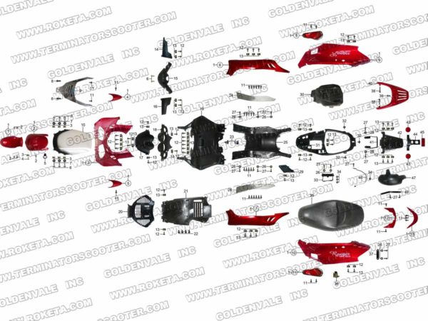 MC-54-250-04 COVERING PARTS ASSEMBLY