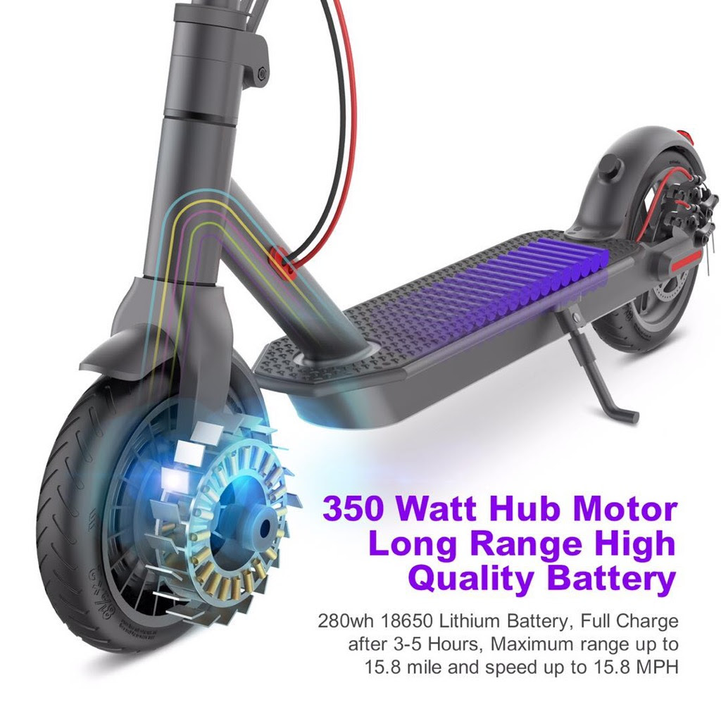 Electric Scooter, Up to 15 Miles Range, 3 Gear Speed Mode - Image 3