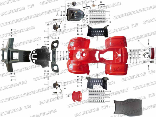 ATV-48-125-01 COVERING PARTS ASSEMBLY