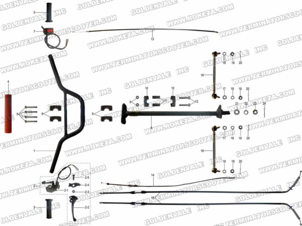 ATV-93-125-03 STEERING ASSEMBLY