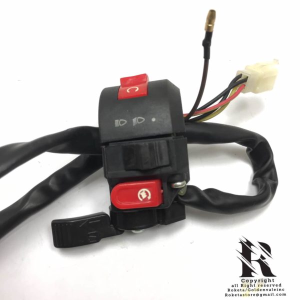 5 WIRES 1 MALE PLUG LEFT SWITCH ASSEMBLY