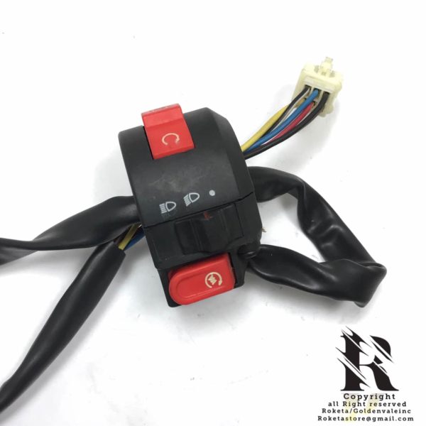 6 WIRES 1 MALE PLUG LEFT SWITCH ASSEMBLY