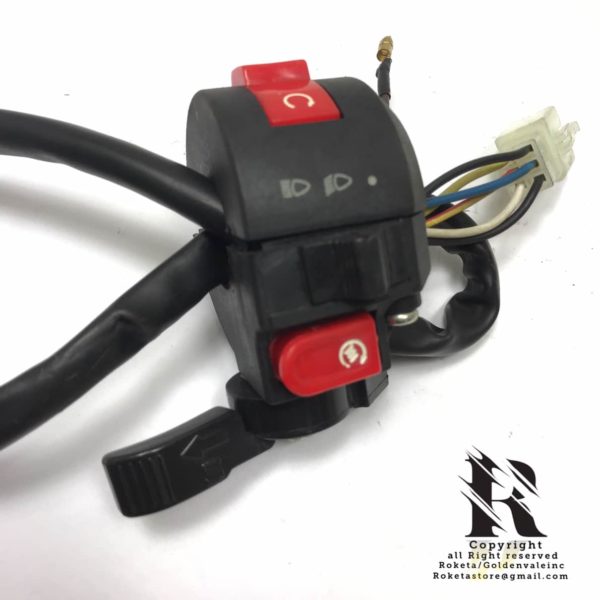 7 WIRES 1 MALE PLUG LEFT SWITCH ASSEMBLY