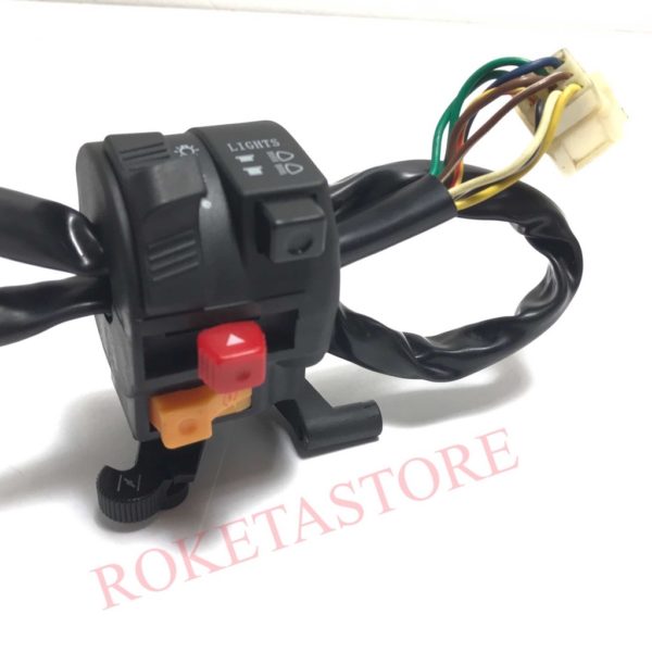 9 WIRES 1 MALE PLUG LEFT SWITCH ASSEMBLY