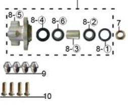 FRONT WHEEL HUB FOR GOKART