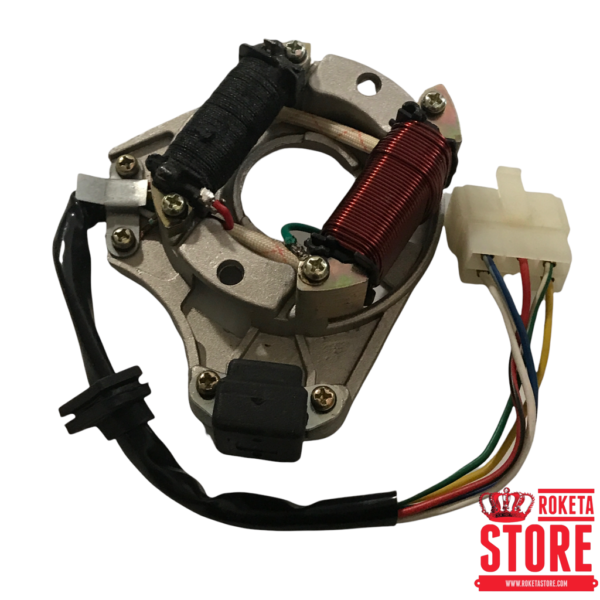 2-Coil Stator 5 Wires 1 Male Plug for 50cc 90cc 110cc