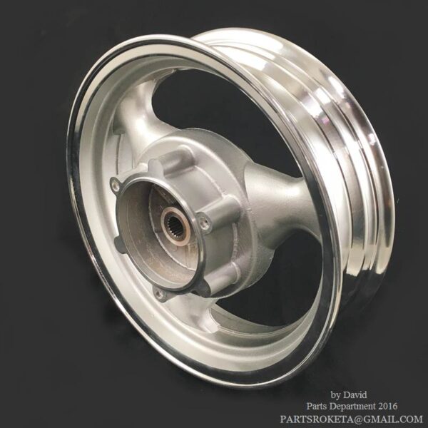 13 Inch Aluminum Rear Rim (J13XMT3.50) 20 splines