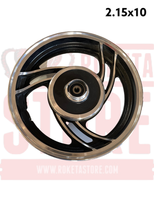 10 inch Aluminum Front Rim TUBELESS 2.15x10