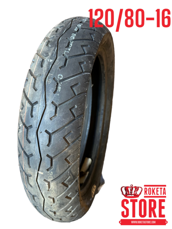 16 inch 120/80-16 TUBELESS TIRE