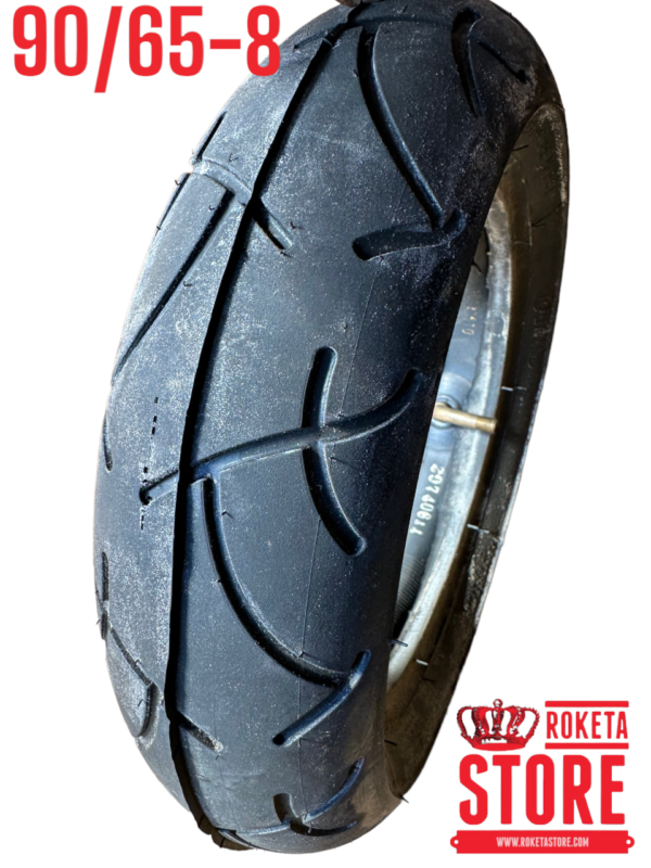 8 inch 90/65-8 TUBELESS TYPE TIRE