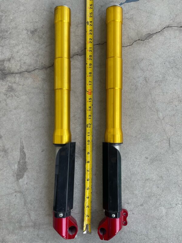 25 1/2" Front Inverted Fork Aluminum Shock Set for Roketa DB-14-125cc Dirt Bike