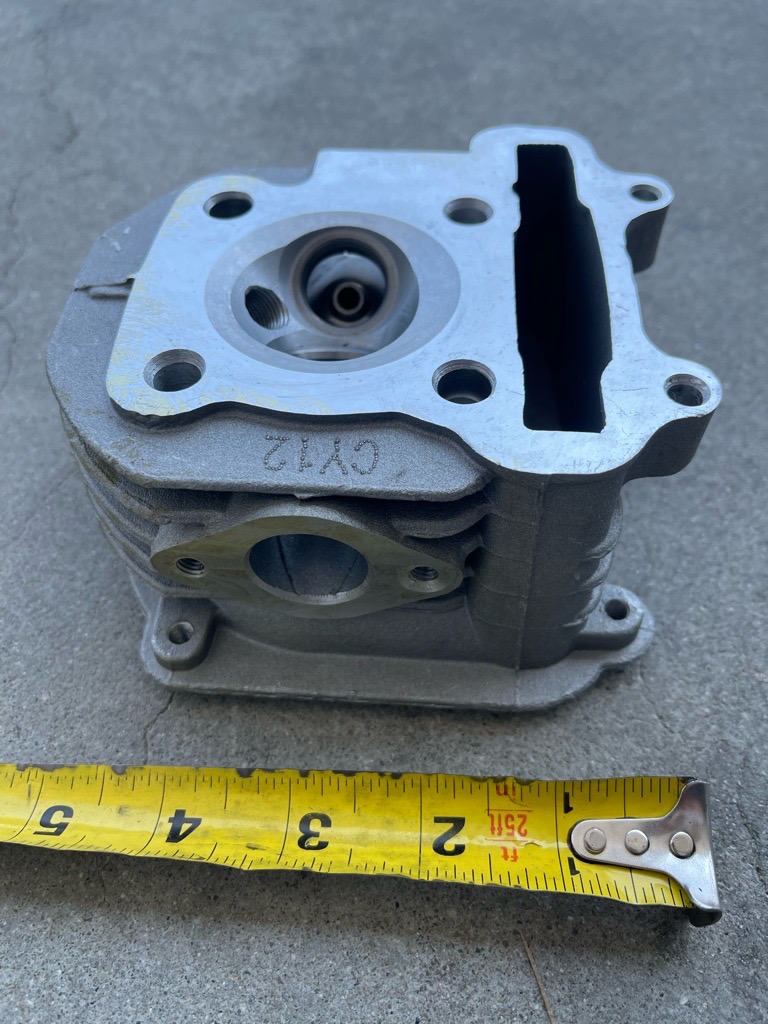 Chen Yang 125cc (52mm BORE) NON-EGR STYLE CYLINDER HEAD FOR GY6 ENGINE - Image 3