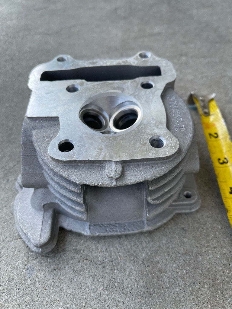 50cc (39mm BORE) NON-EGR STYLE CYLINDER HEAD FOR GY6 ENGINE - Image 4