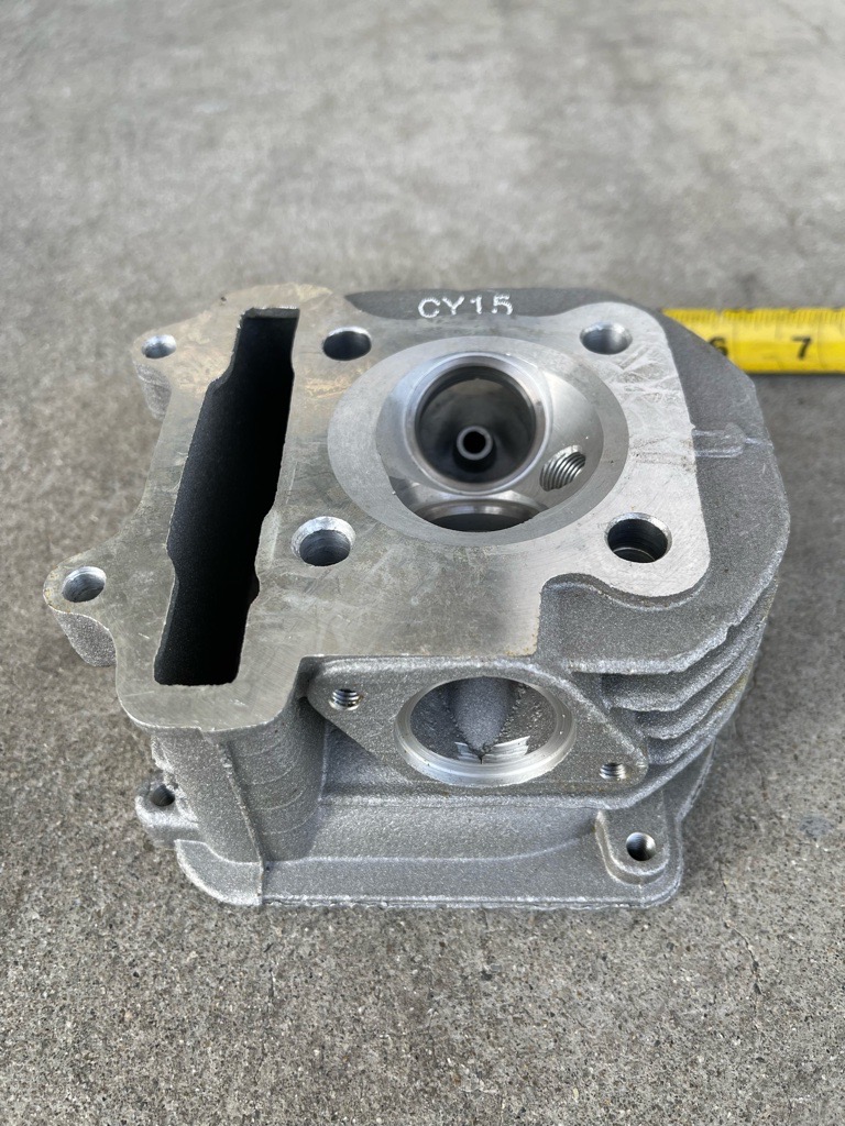 Chen Yang 150cc (57mm BORE) NON-EGR STYLE CYLINDER HEAD FOR GY6 ENGINE - Image 4