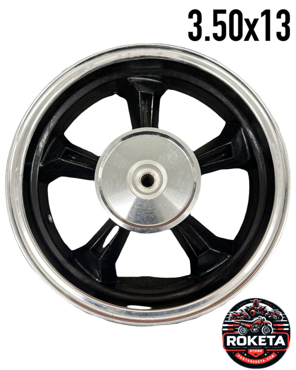 13-Inch Tubeless Rear Rim 3.50x13 for YMC-121-150/JJ150T-13A