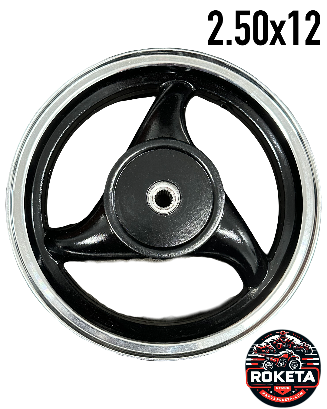 12 inch Rear Rim Assembly ( 2.50x12 )