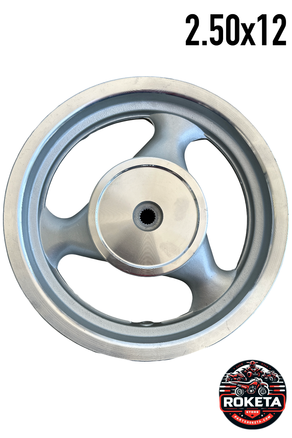 12-Inch Tubeless Rear Rim 2.50x12 for Roketa Scooters