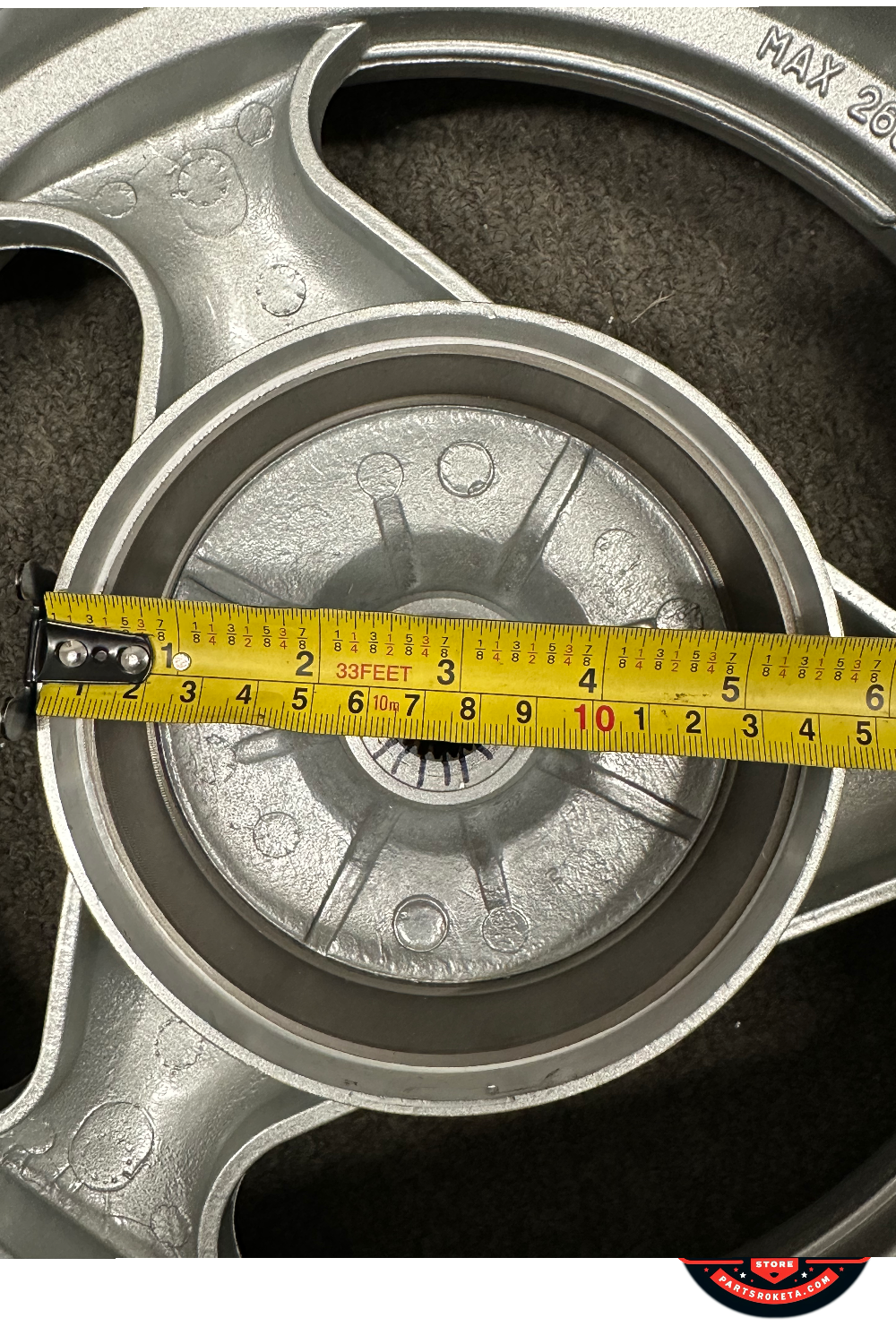 12-Inch Tubeless Rear Rim 2.50x12 for Roketa Scooters - Image 3