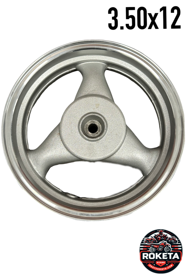 12-Inch Tubeless Rear Rim 3.50x12 Hub Size:110mm