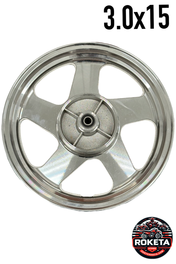 15-Inch Tubeless Rear Rim 3.0x15 for Roketa YMC-51-250