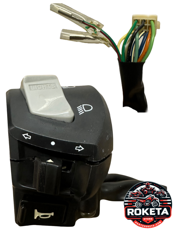 MC-54-250cc 9 WIRES LEFT SWITCH ASSEMBLY