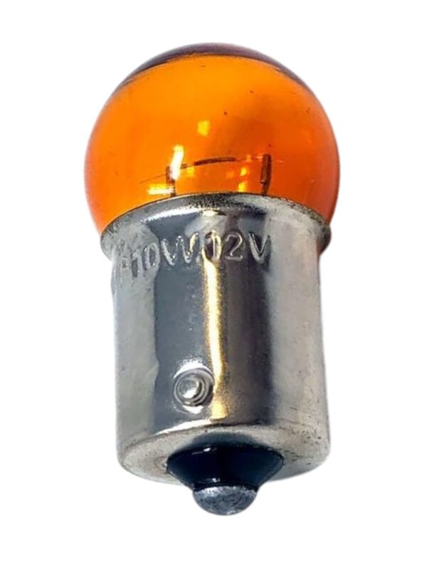 12V10W Turn Signal Light Bulb Amber Single Contact Base