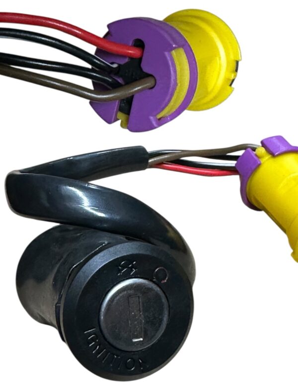 4 Wires Ignition Switch Assembly – Yellow Connector – Fits Chinese ATVs