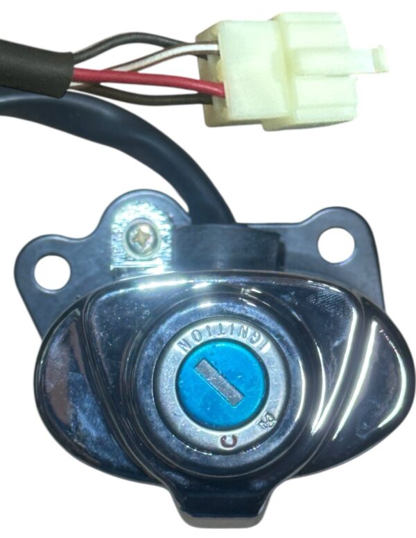 4 Wires Chrome Ignition Switch & Gas Cap Set – Fits Roketa Tonga MC-51-250cc (Rebel Type Chopper)